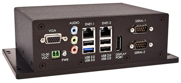 Rugged Intel® Atom™ Quad-Core Computer with Two Ethernet and USB 3.0 SYS-405Q industrial computer with Intel Atom E3845 processor and rugged enclosure