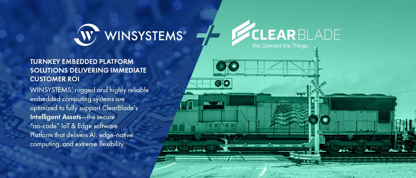 clearblade-hero-image-1 Freight train passing through automated rail road crossing