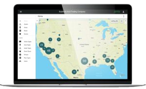 Laptop with ClearBlade Intelligent Assets dashboard