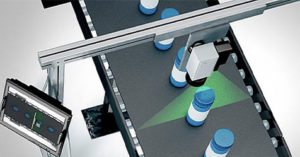 Laser scanner on factory production line
